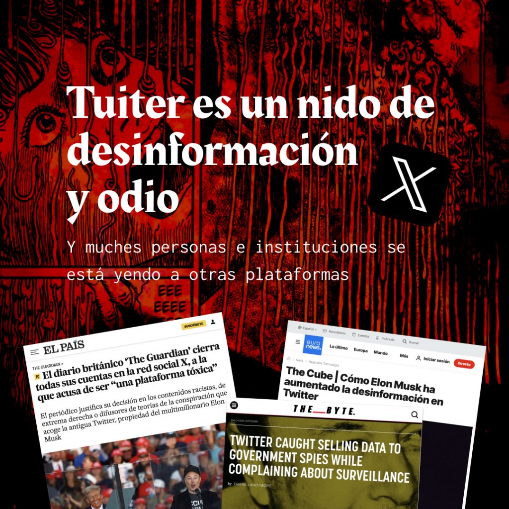 Banner of the campaign to get out of twitter - 1